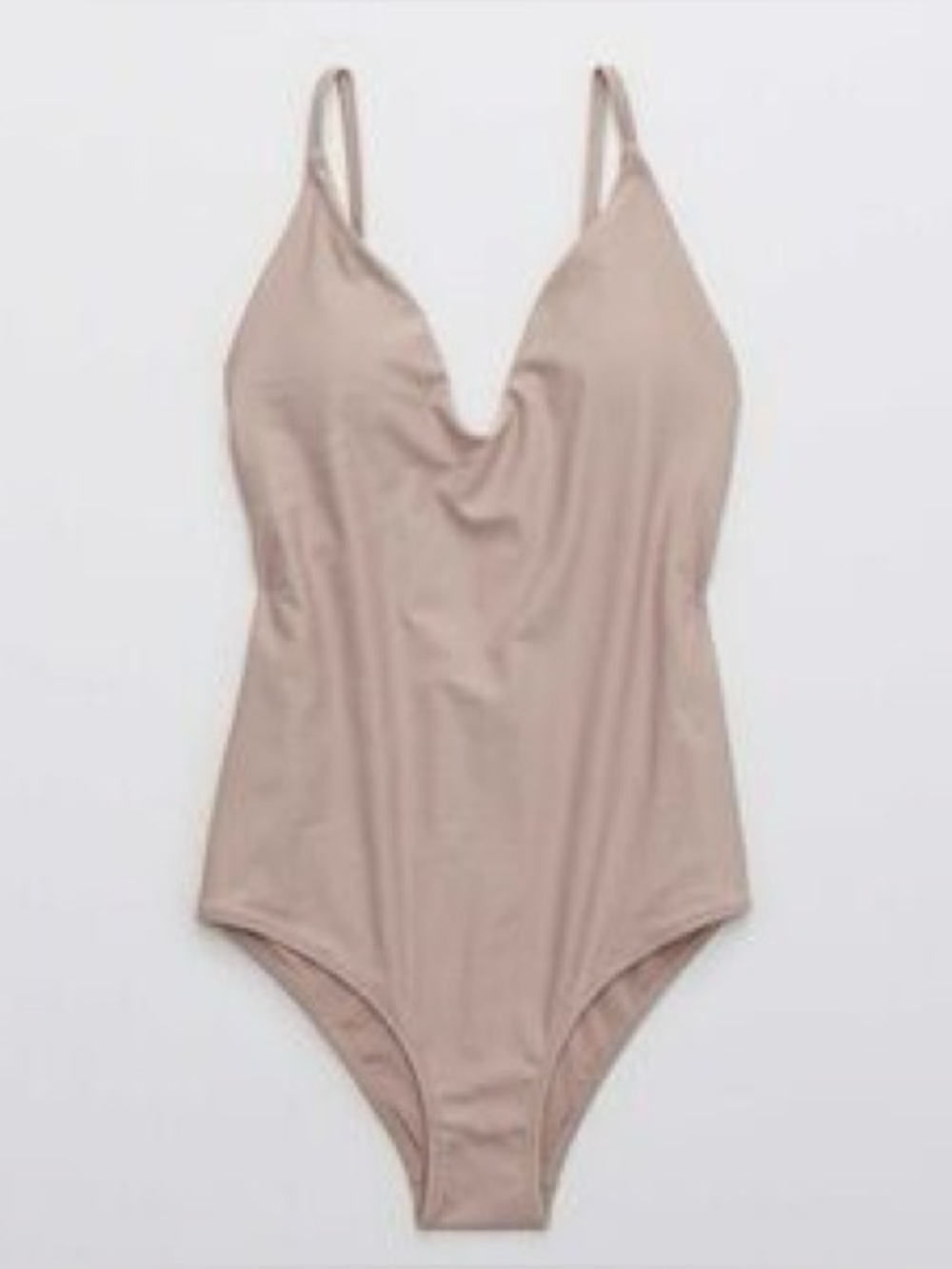 Aerie American Eagle Nude One Piece‎ Cheeky Bathing Suit